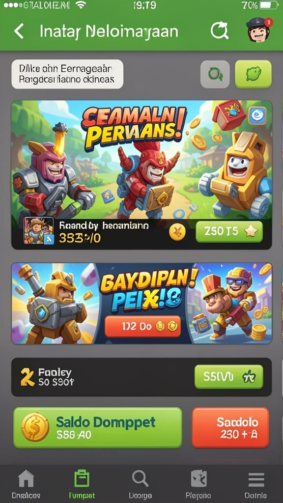 Screenshot saat kemenangan jackpot pada 777LUCKY.