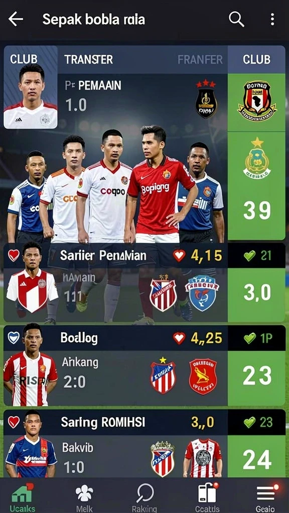 Koleksi karakter unik yang bisa dipilih.
