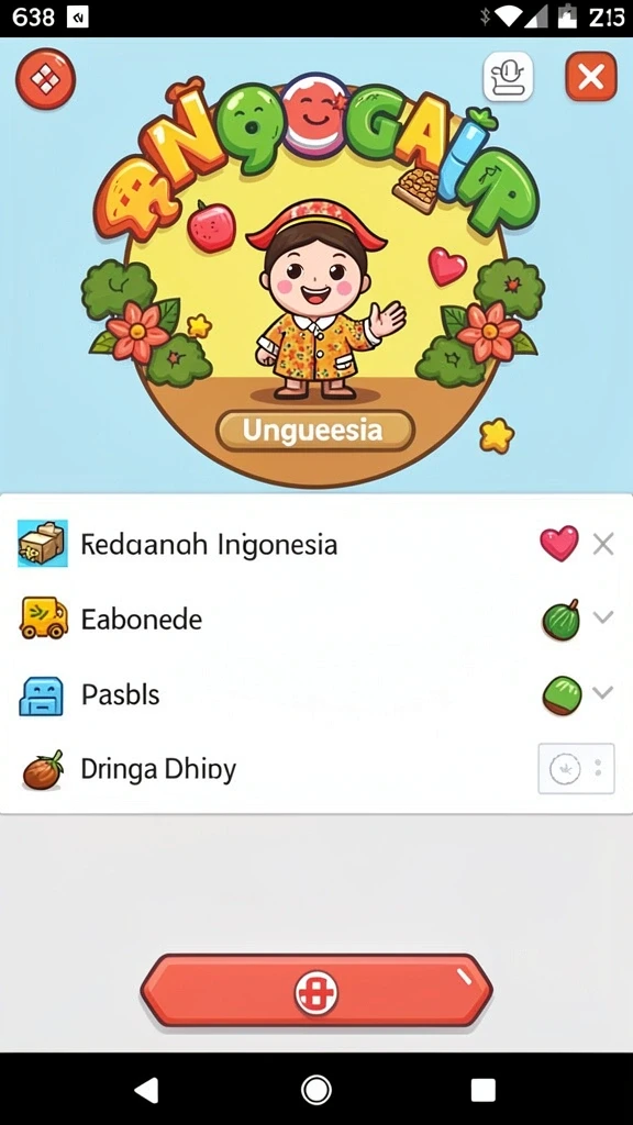 Tampilan level pertama yang cerah dan menarik.
