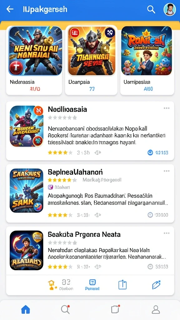 Screenshot tampilan antarmuka pengguna yang menarik.