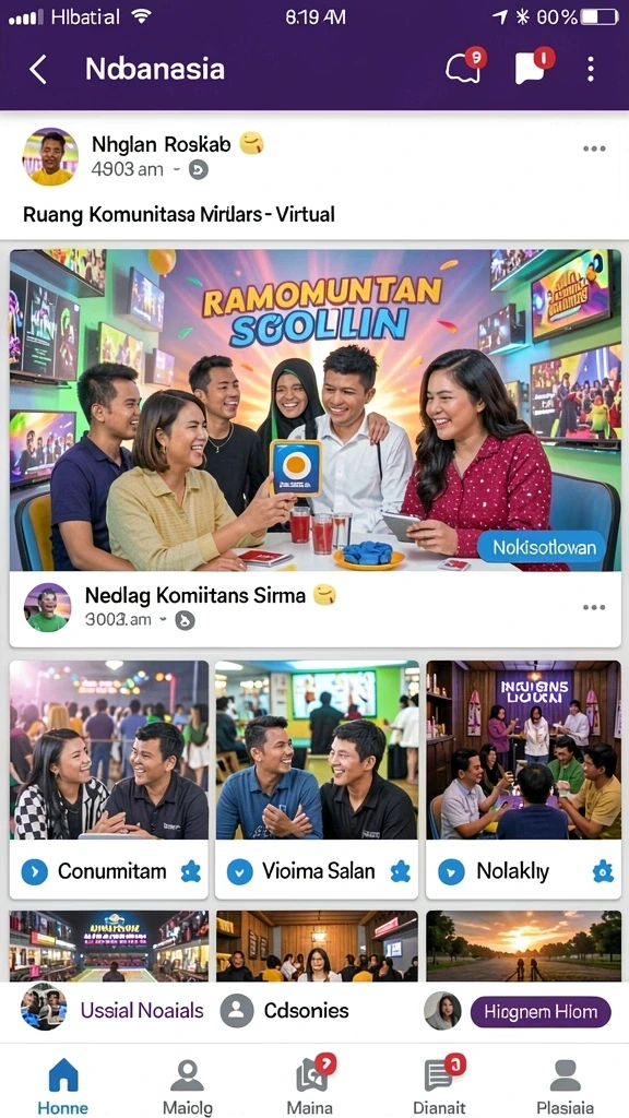 Tangkapan layar untuk multiplayer yang menampilkan pemain bersaing.