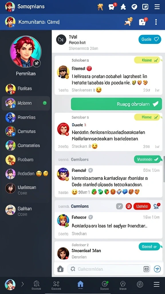 Karakter unik dengan kemampuan berbeda dalam game.