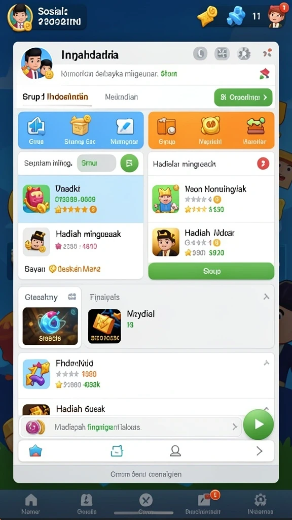 Pengguna dapat berinteraksi dalam mode multiplayer.