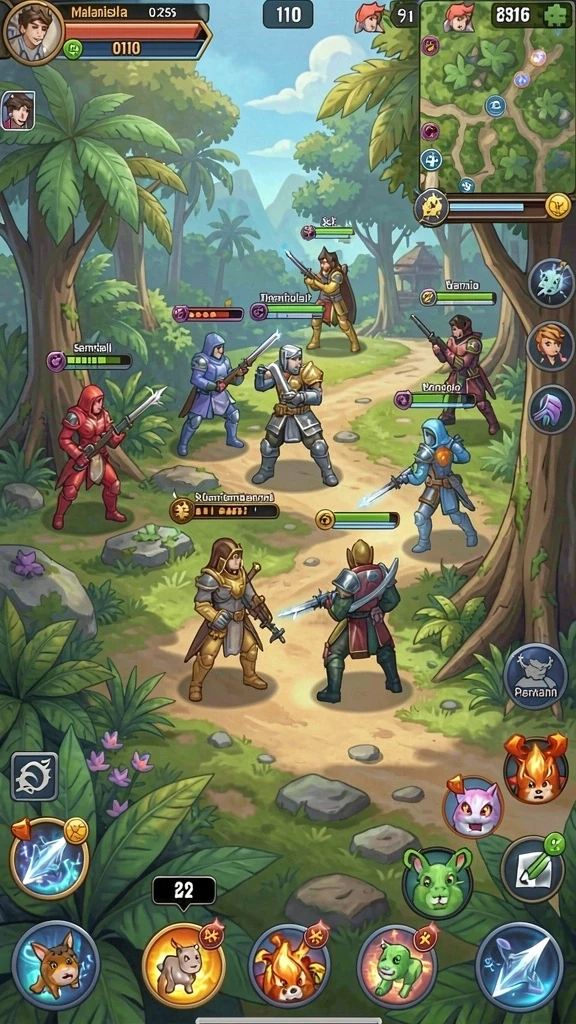 Mode multiplayer yang memungkinkan bermain bersama teman.