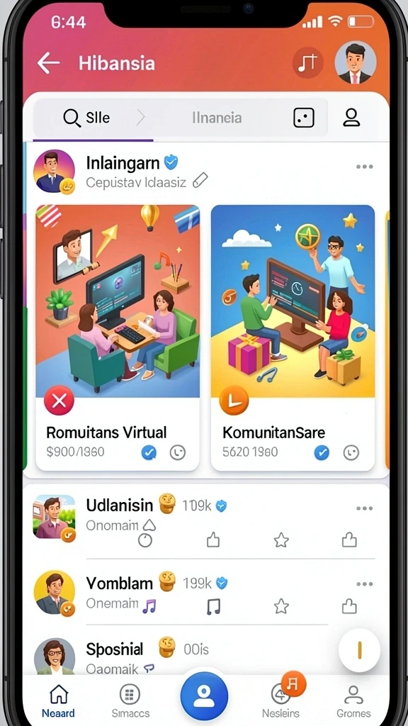 Tampilan menu utama yang intuitif dan mudah dinavigasi.