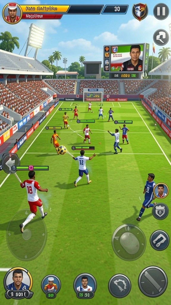 Screenshot menunjukkan karakter utama dalam aksi.
