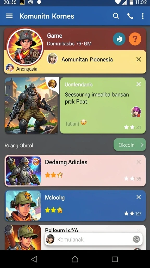 Tampilan awal yang menakjubkan dan penuh warna.