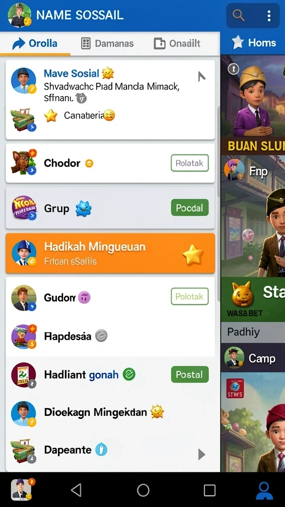 Tampilan antarmuka yang user-friendly.