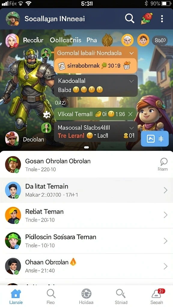 Tampilan utama aplikasi KAMARTOTO yang menarik.