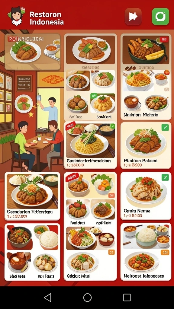 Tampilan antarmuka yang modern dan menarik.