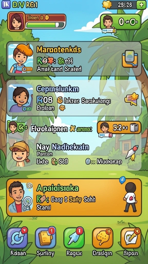 Sistem reward yang memotivasi pemain untuk terus bermain.