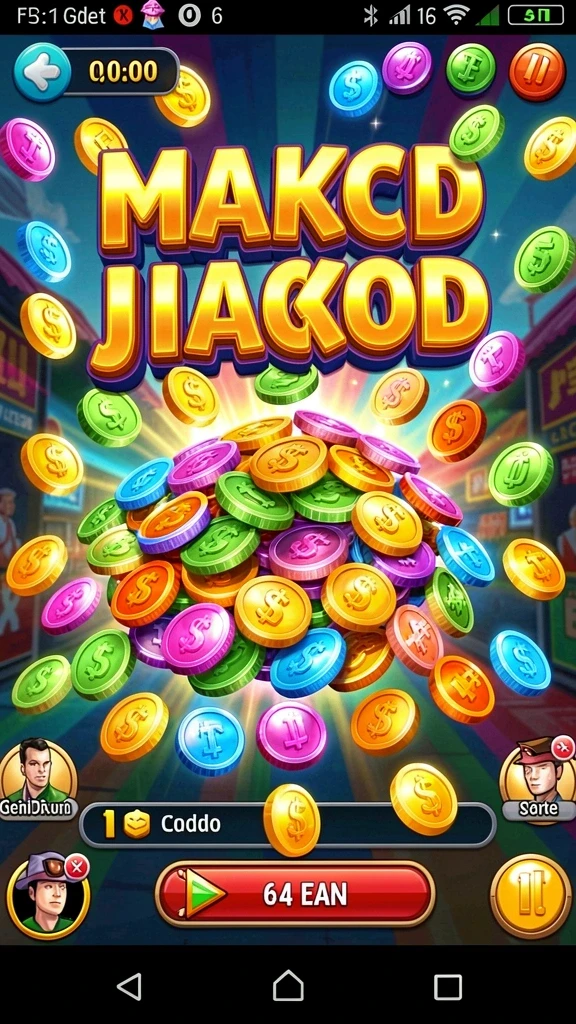 Screenshot menunjukkan tampilan level yang menantang.