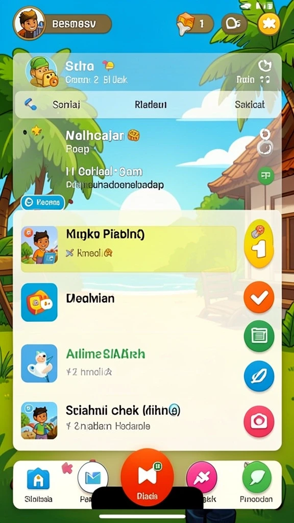 Karakter unik dengan kemampuan berbeda-beda.