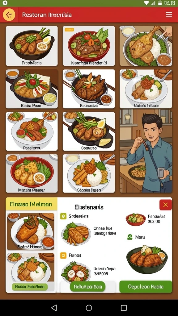 Tampilan utama yang menarik dan mudah dinavigasi.