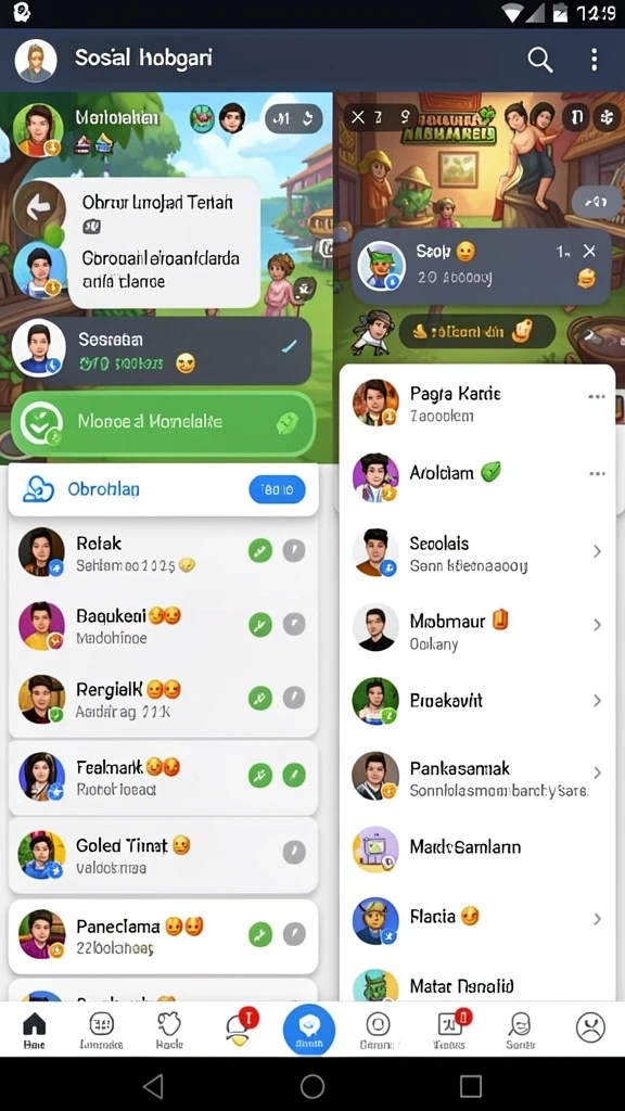 Beragam pilihan game yang menghibur dan adiktif.