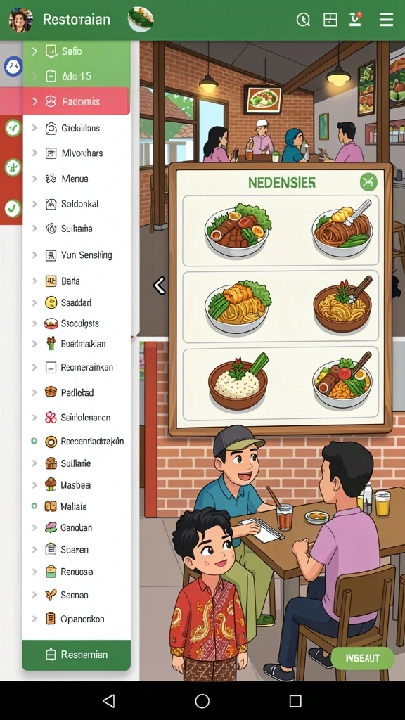 Tampilan antarmuka yang menarik dan mudah digunakan.