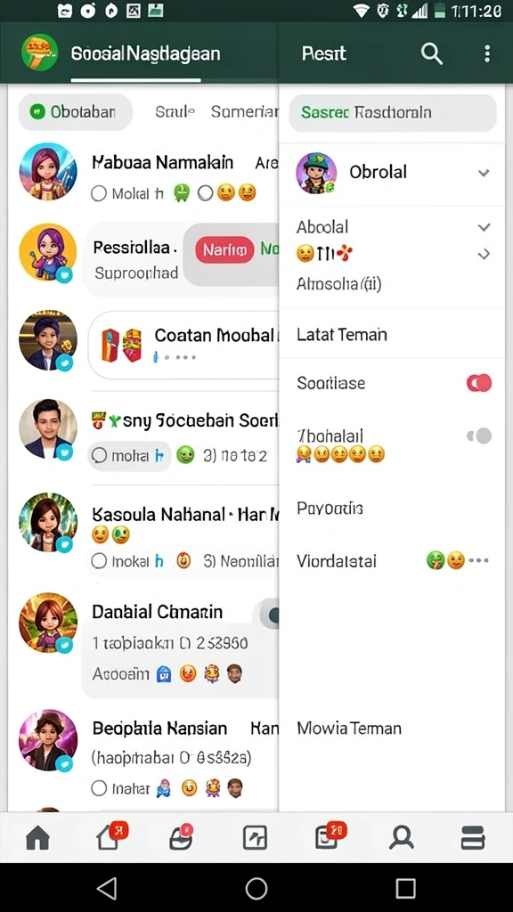 Fitur multiplayer yang memungkinkan bersaing dengan teman.
