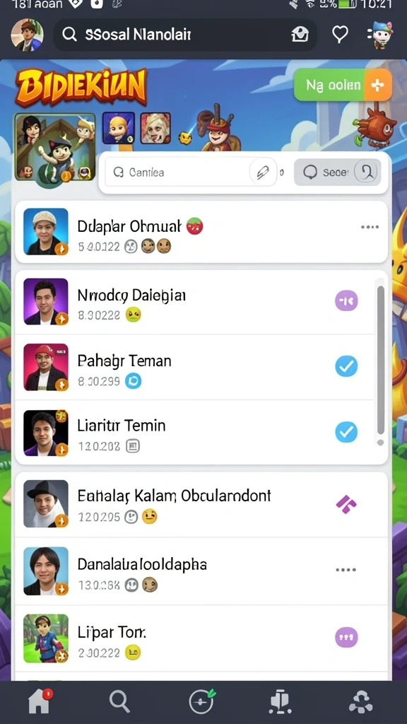 Berbagai karakter unik yang bisa dipilih dan dimainkan.