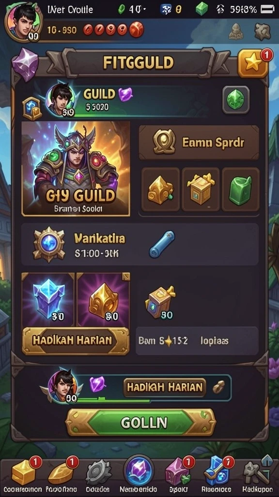 Tantangan harian yang menarik untuk meraih hadiah.